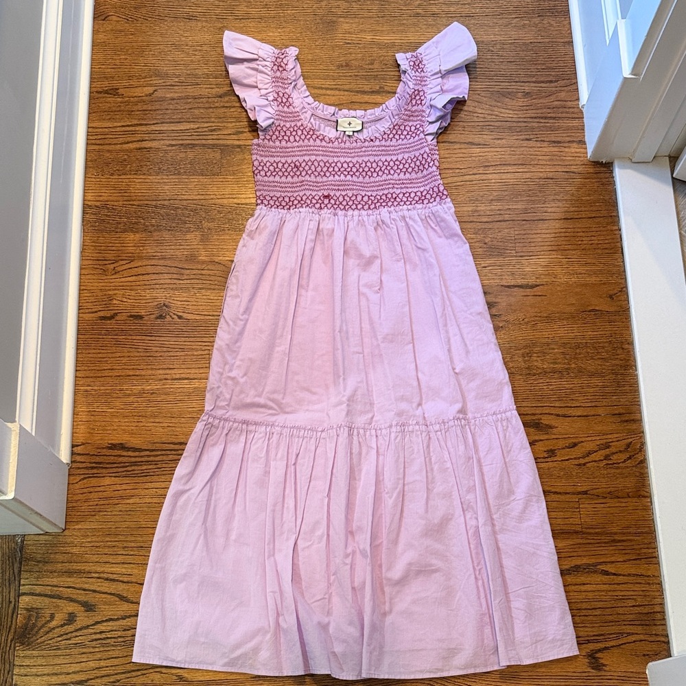 Tuckernuck Lilac Ruffled Maxi Dress